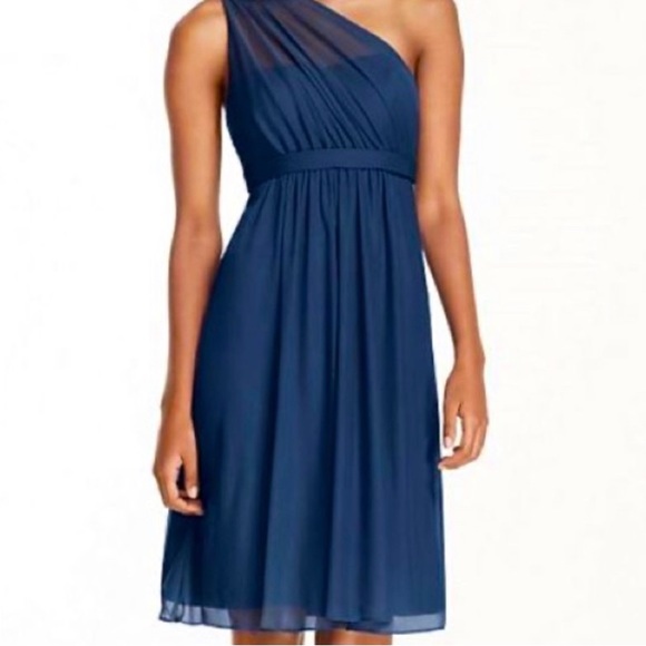 David’s Bridal One Shoulder Dress - Picture 3 of 6